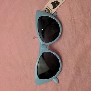 Petals and Peacocks Light Blue Cat Eyes Sunglasses